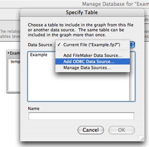 Add ODBC Data Source