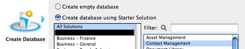 create a contact management database