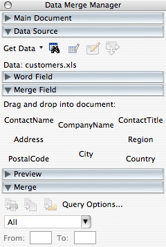 merge fields