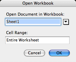 open workbook